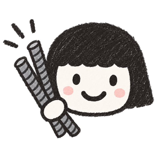 철근 두 개를 들고 웃는 철근아주미