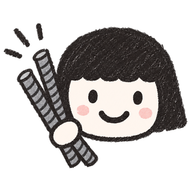 철근 두 개를 들고 웃는 철근아주미
